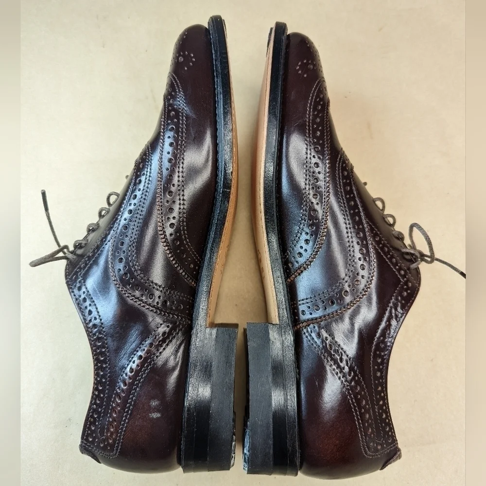 Florsheim Executive Imperial men's sz 7 C brown leather Wingtip Oxford. New with